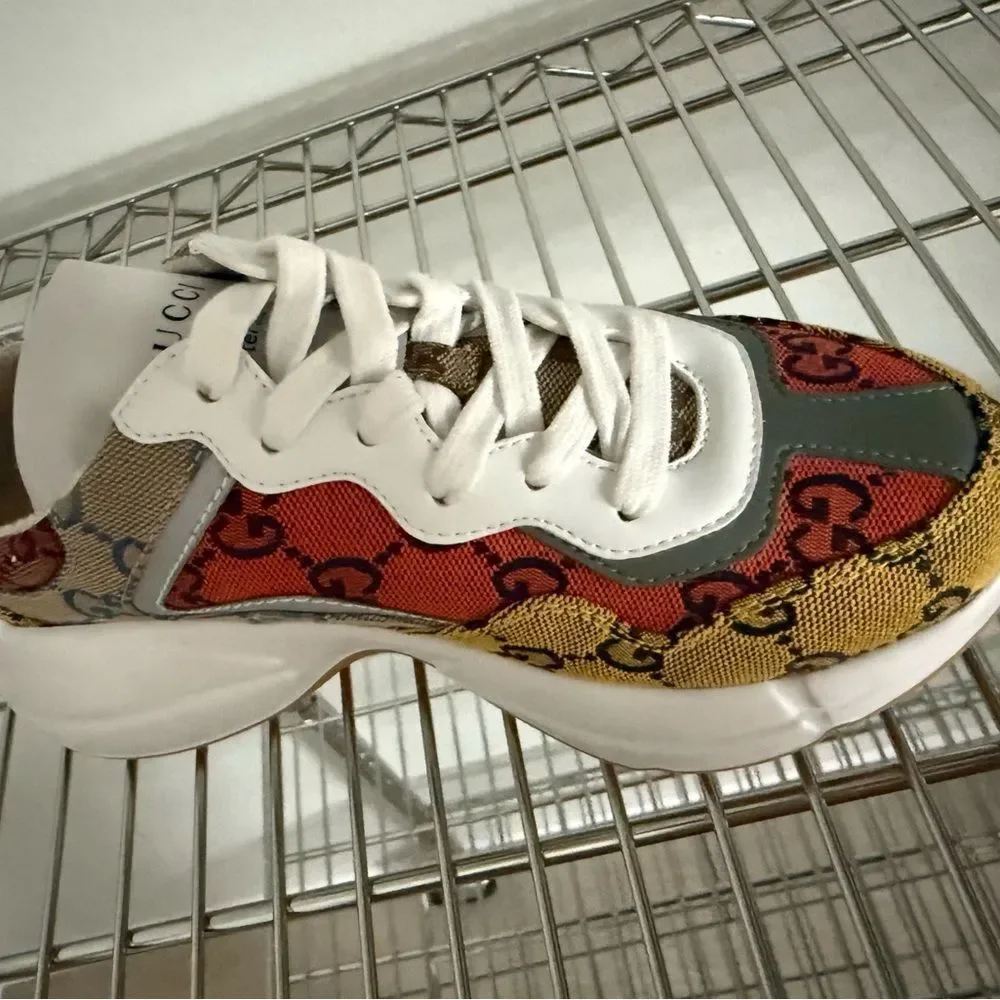 Gucci Women's Multicolor Sneakers brand new with box and dustbag us 4.5 - Picture 2 of 5